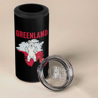 Greenland Is Not For Sale 4 in 1 Can Cooler Tumbler Support Greenlander Gift