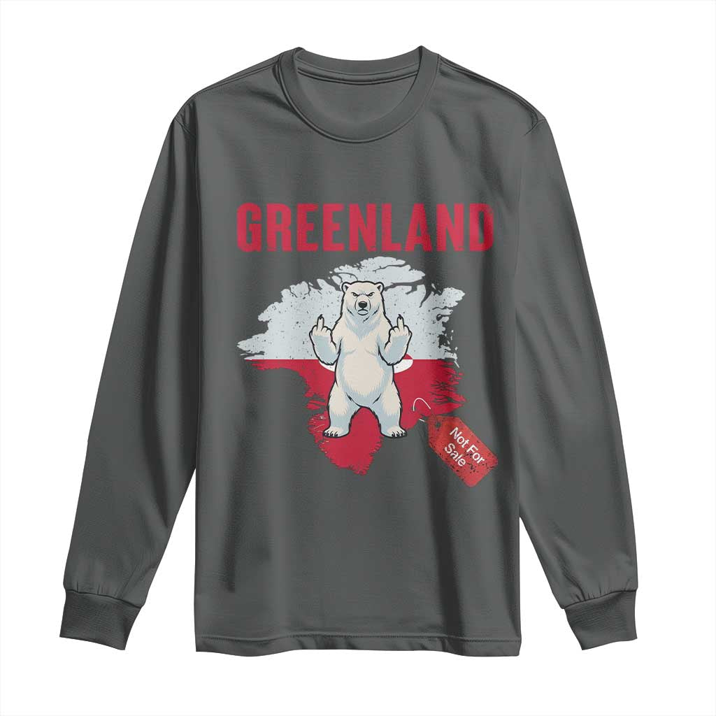 Greenland Is Not For Sale Long Sleeve Shirt Support Greenlander Gift