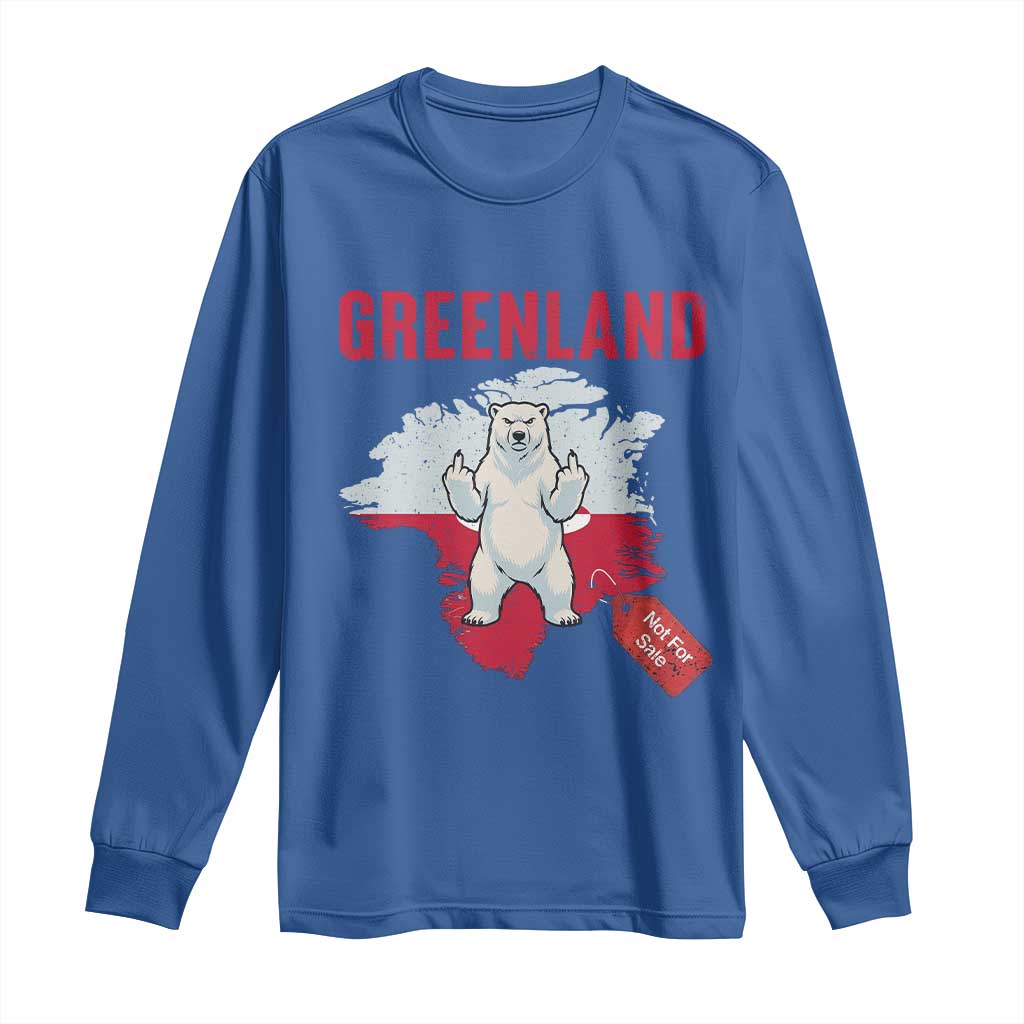 Greenland Is Not For Sale Long Sleeve Shirt Support Greenlander Gift