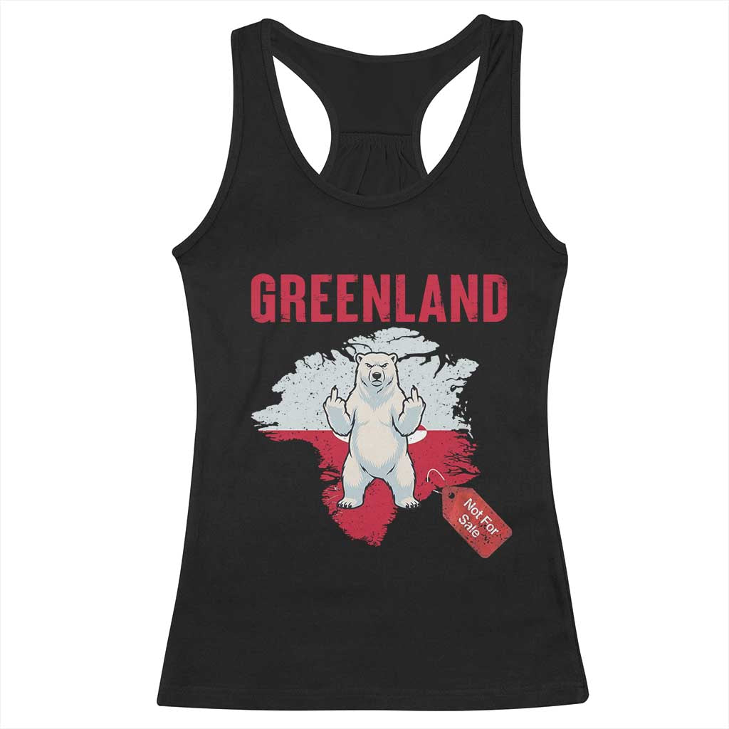Greenland Is Not For Sale Racerback Tank Top Support Greenlander Gift