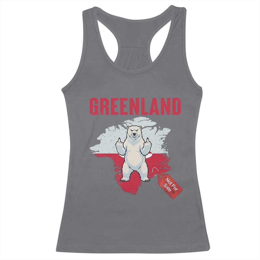 Greenland Is Not For Sale Racerback Tank Top Support Greenlander Gift