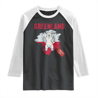 Greenland Is Not For Sale Raglan Shirt Support Greenlander Gift