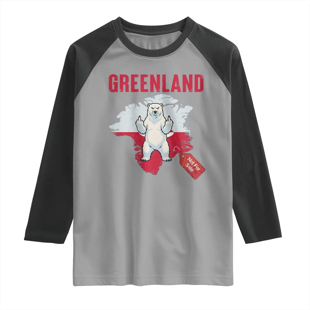 Greenland Is Not For Sale Raglan Shirt Support Greenlander Gift