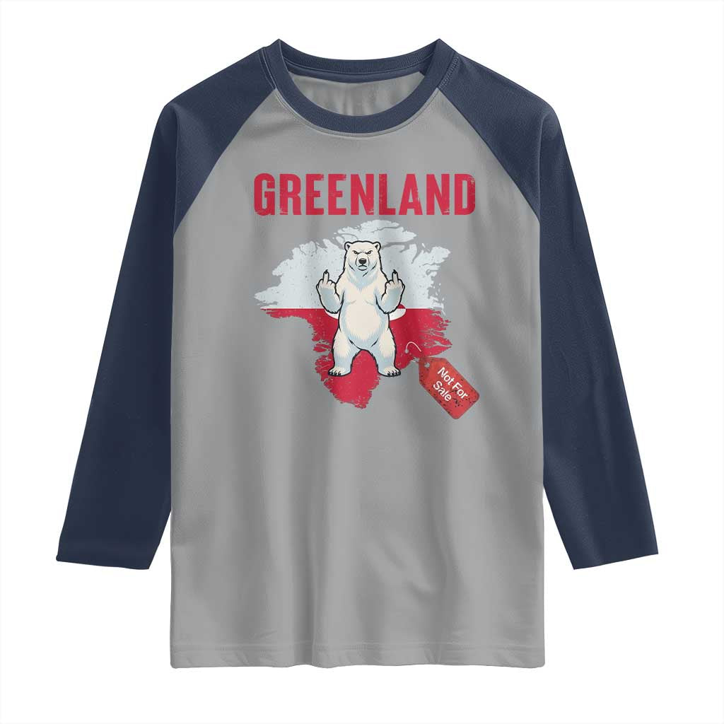 Greenland Is Not For Sale Raglan Shirt Support Greenlander Gift