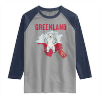 Greenland Is Not For Sale Raglan Shirt Support Greenlander Gift