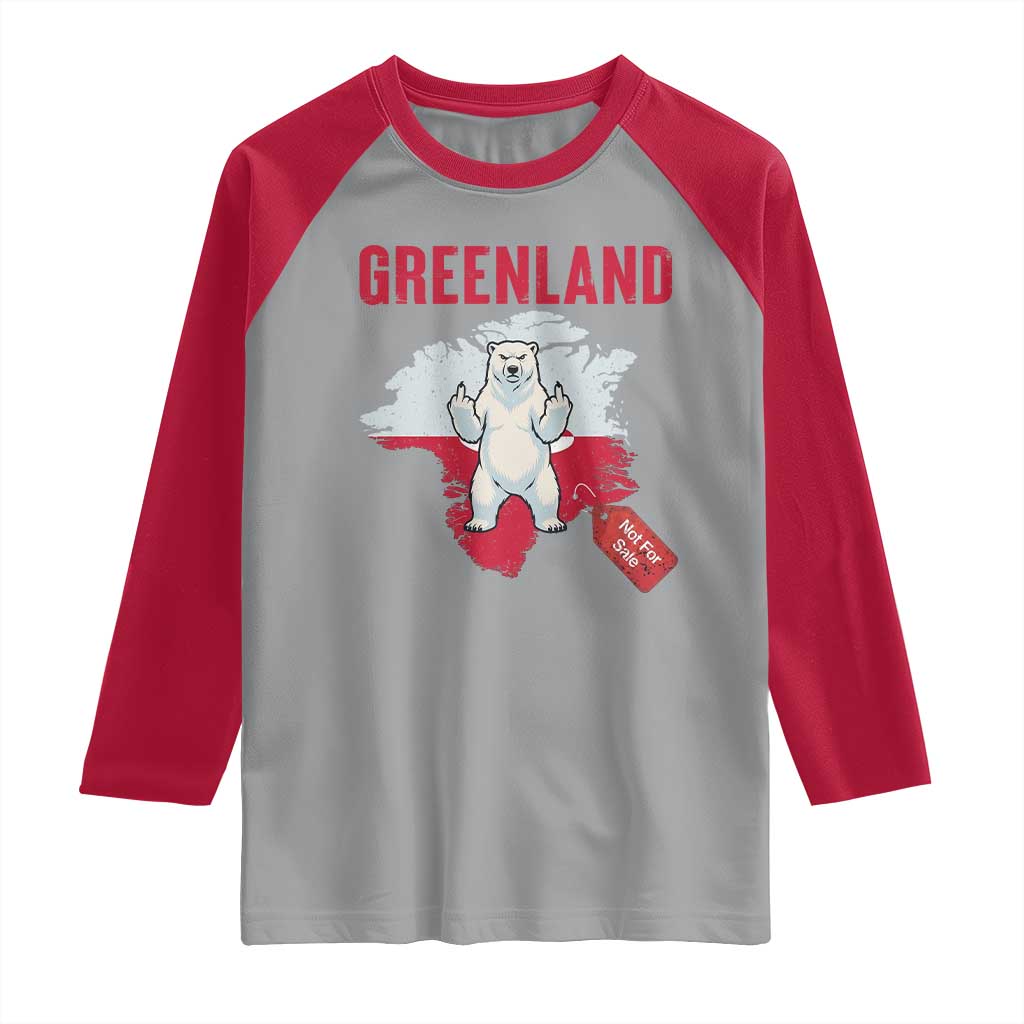 Greenland Is Not For Sale Raglan Shirt Support Greenlander Gift
