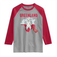Greenland Is Not For Sale Raglan Shirt Support Greenlander Gift