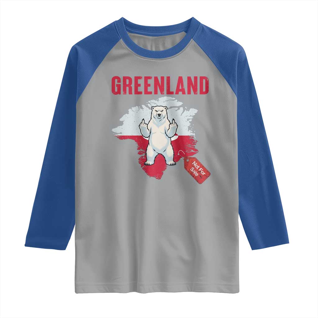Greenland Is Not For Sale Raglan Shirt Support Greenlander Gift