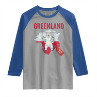 Greenland Is Not For Sale Raglan Shirt Support Greenlander Gift