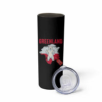 Greenland Is Not For Sale Skinny Tumbler Support Greenlander Gift