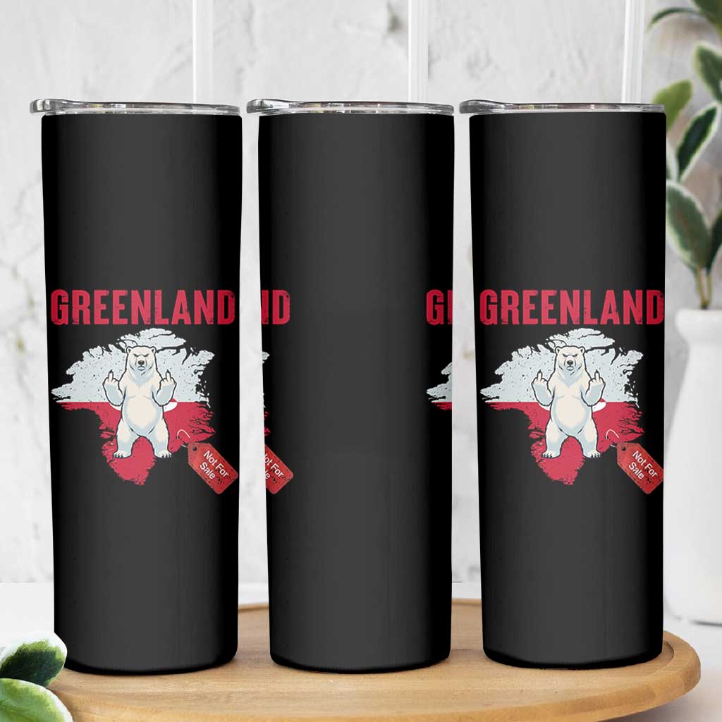 Greenland Is Not For Sale Skinny Tumbler Support Greenlander Gift