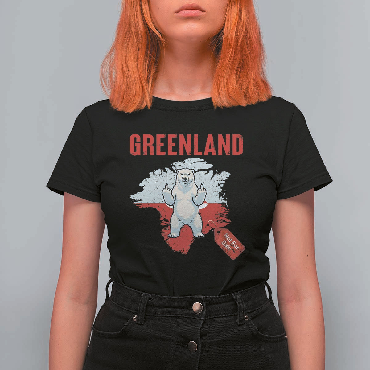 Greenland Is Not For Sale T Shirt For Women Support Greenlander Gift
