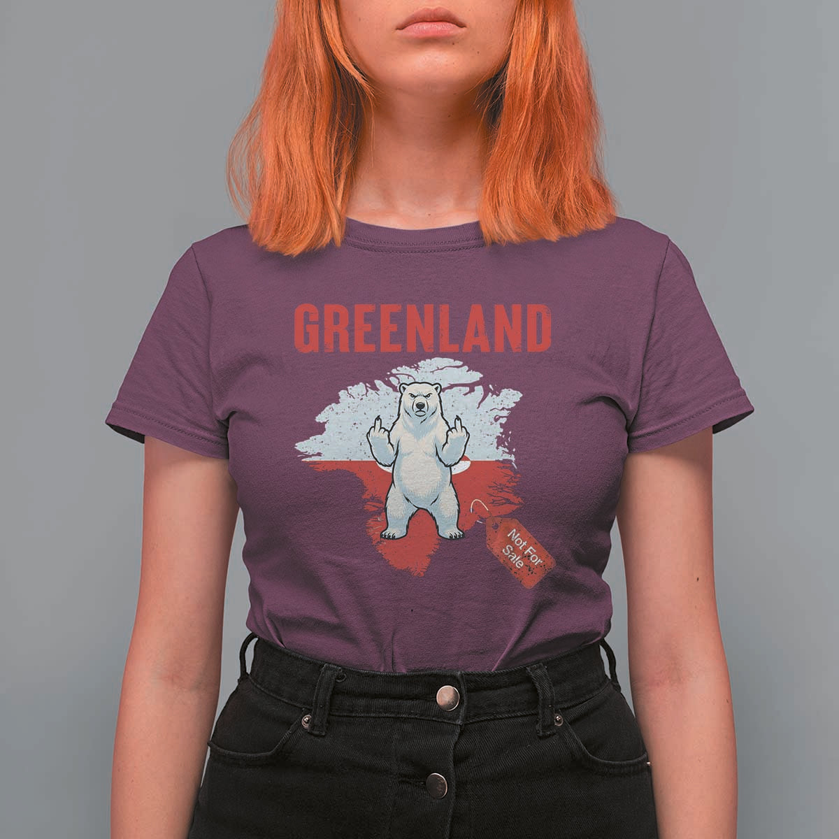 Greenland Is Not For Sale T Shirt For Women Support Greenlander Gift