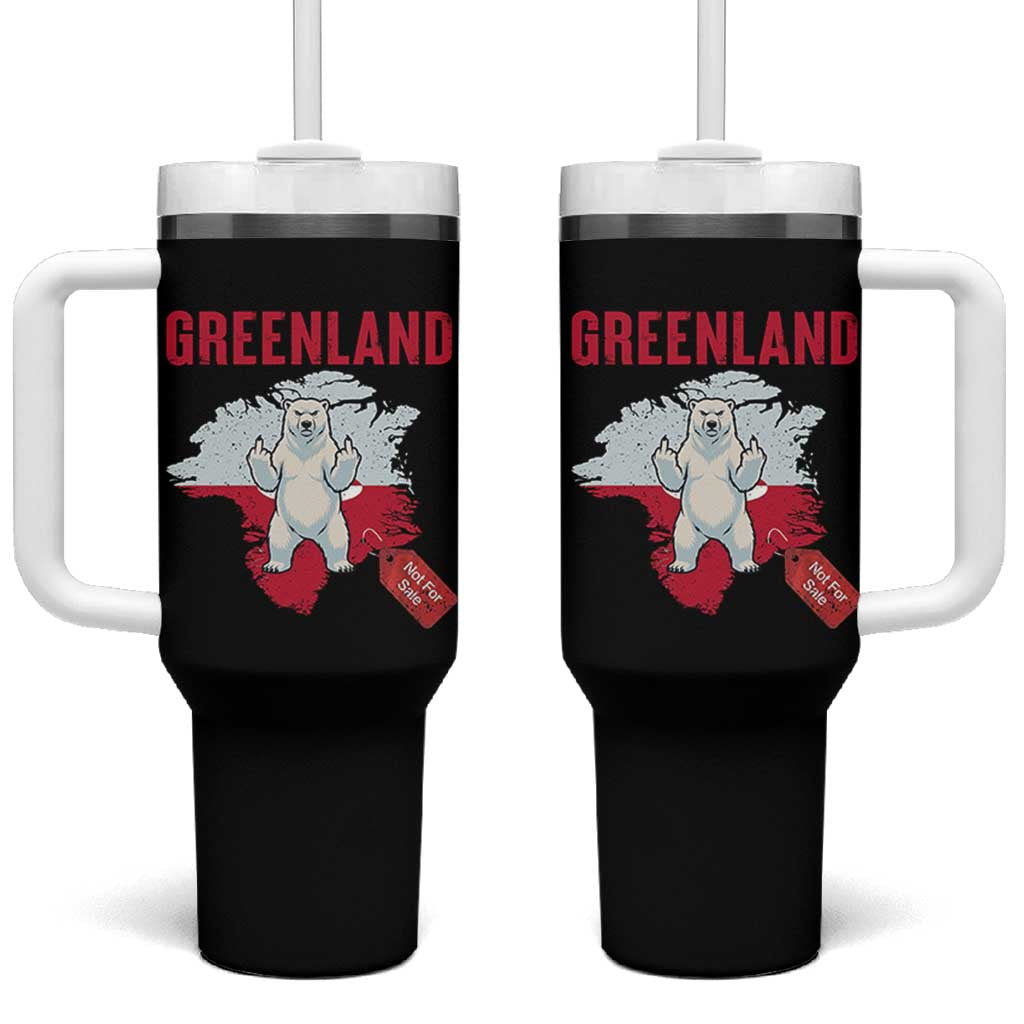 Greenland Is Not For Sale Tumbler With Handle Support Greenlander Gift