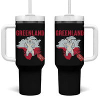 Greenland Is Not For Sale Tumbler With Handle Support Greenlander Gift