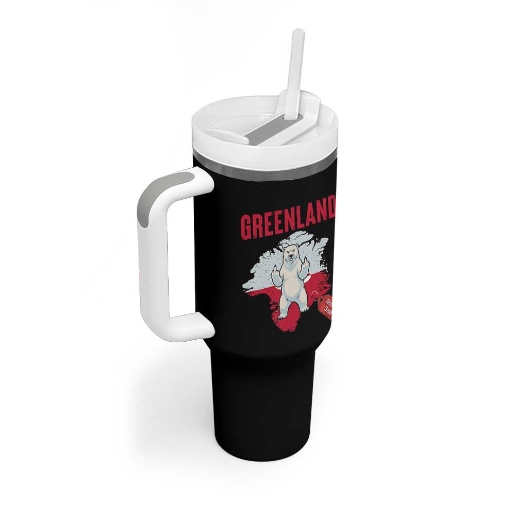 Greenland Is Not For Sale Tumbler With Handle Support Greenlander Gift