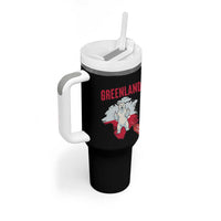 Greenland Is Not For Sale Tumbler With Handle Support Greenlander Gift