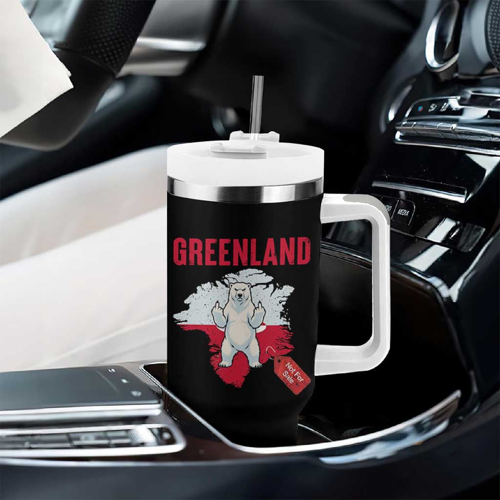 Greenland Is Not For Sale Tumbler With Handle Support Greenlander Gift