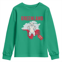 Greenland Is Not For Sale Youth Sweatshirt Support Greenlander Gift
