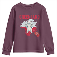 Greenland Is Not For Sale Youth Sweatshirt Support Greenlander Gift