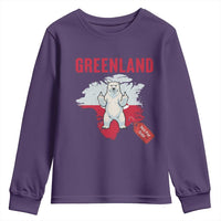 Greenland Is Not For Sale Youth Sweatshirt Support Greenlander Gift
