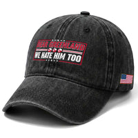 Dear Greenland We Hate Him Too Washed Cotton Baseball Cap Stand With Greenlanders