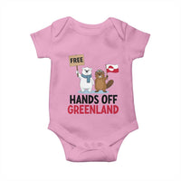 Funny Polar Bear Political Protest Baby Onesie Hands Off Greenland