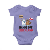 Funny Polar Bear Political Protest Baby Onesie Hands Off Greenland