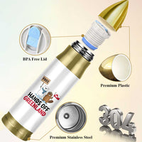 Funny Polar Bear Political Protest Bullet Tumbler Hands Off Greenland