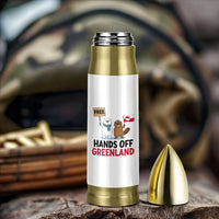 Funny Polar Bear Political Protest Bullet Tumbler Hands Off Greenland