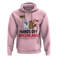 Funny Polar Bear Political Protest Hoodie Hands Off Greenland