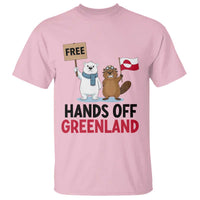 Funny Polar Bear Political Protest T Shirt Hands Off Greenland
