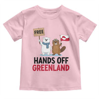 Funny Polar Bear Political Protest Toddler T Shirt Hands Off Greenland