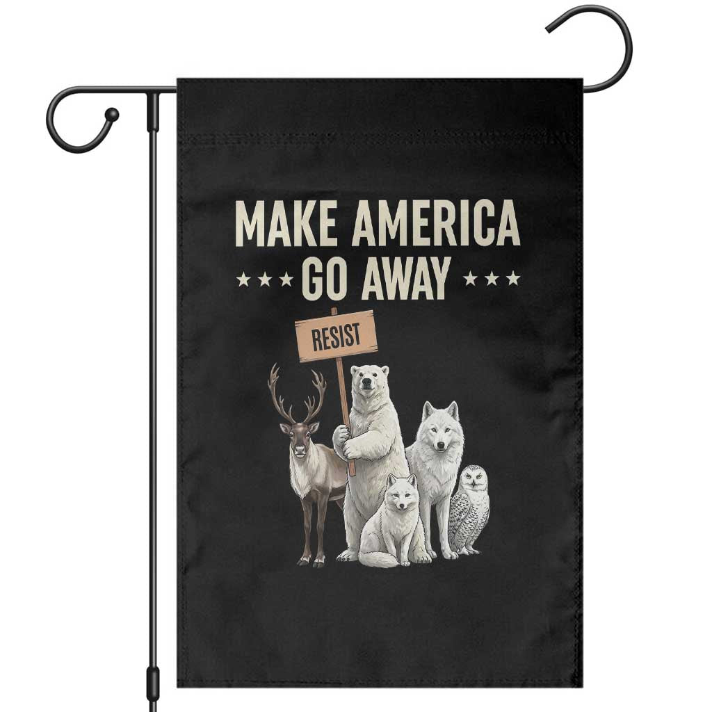 Make America Go Away Garden Flag Greenland Support Gift