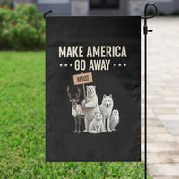 Make America Go Away Garden Flag Greenland Support Gift
