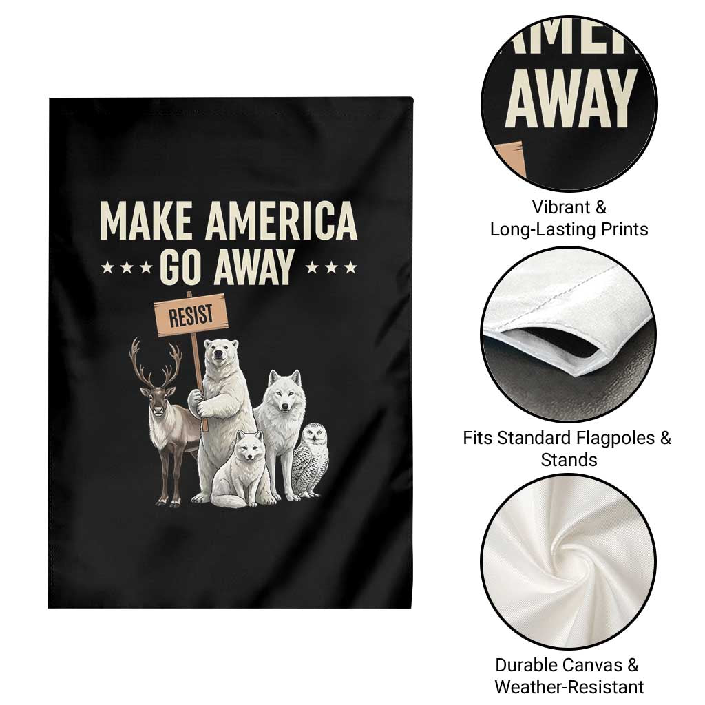 Make America Go Away Garden Flag Greenland Support Gift