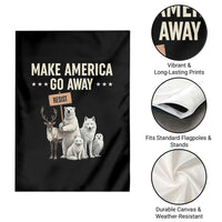 Make America Go Away Garden Flag Greenland Support Gift