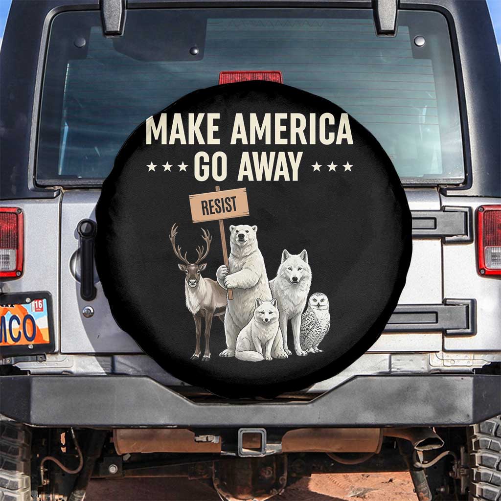 Make America Go Away Spare Tire Cover Greenland Support Gift