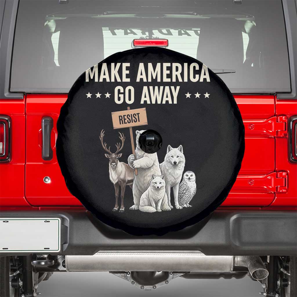 Make America Go Away Spare Tire Cover Greenland Support Gift