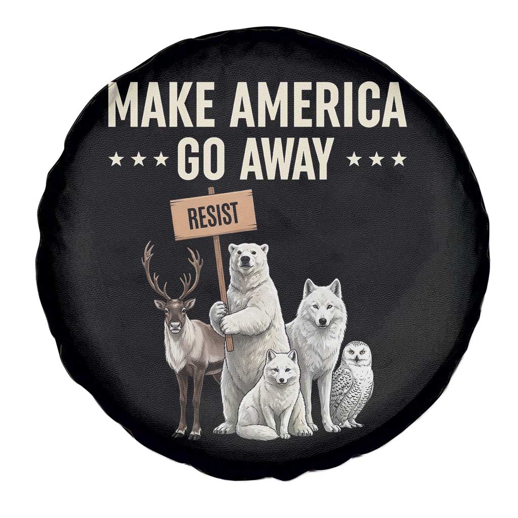 Make America Go Away Spare Tire Cover Greenland Support Gift
