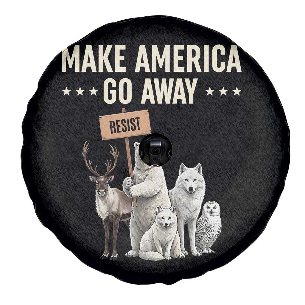 Make America Go Away Spare Tire Cover Greenland Support Gift
