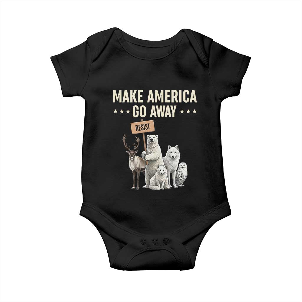 Make America Go Away Baby Onesie Greenland Support Gift