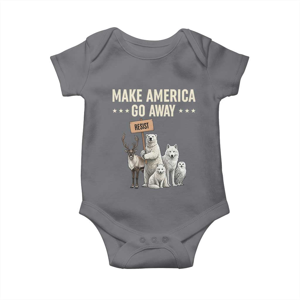 Make America Go Away Baby Onesie Greenland Support Gift