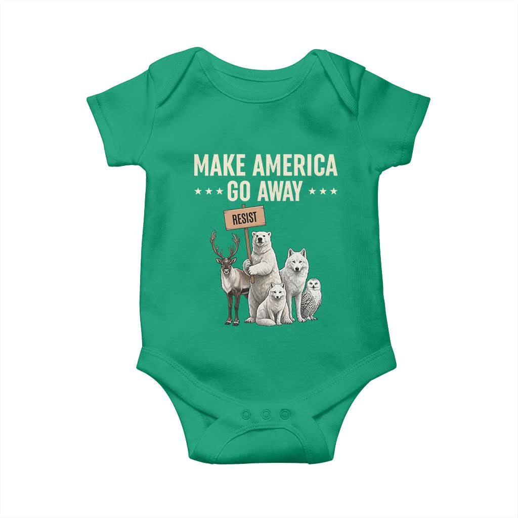 Make America Go Away Baby Onesie Greenland Support Gift