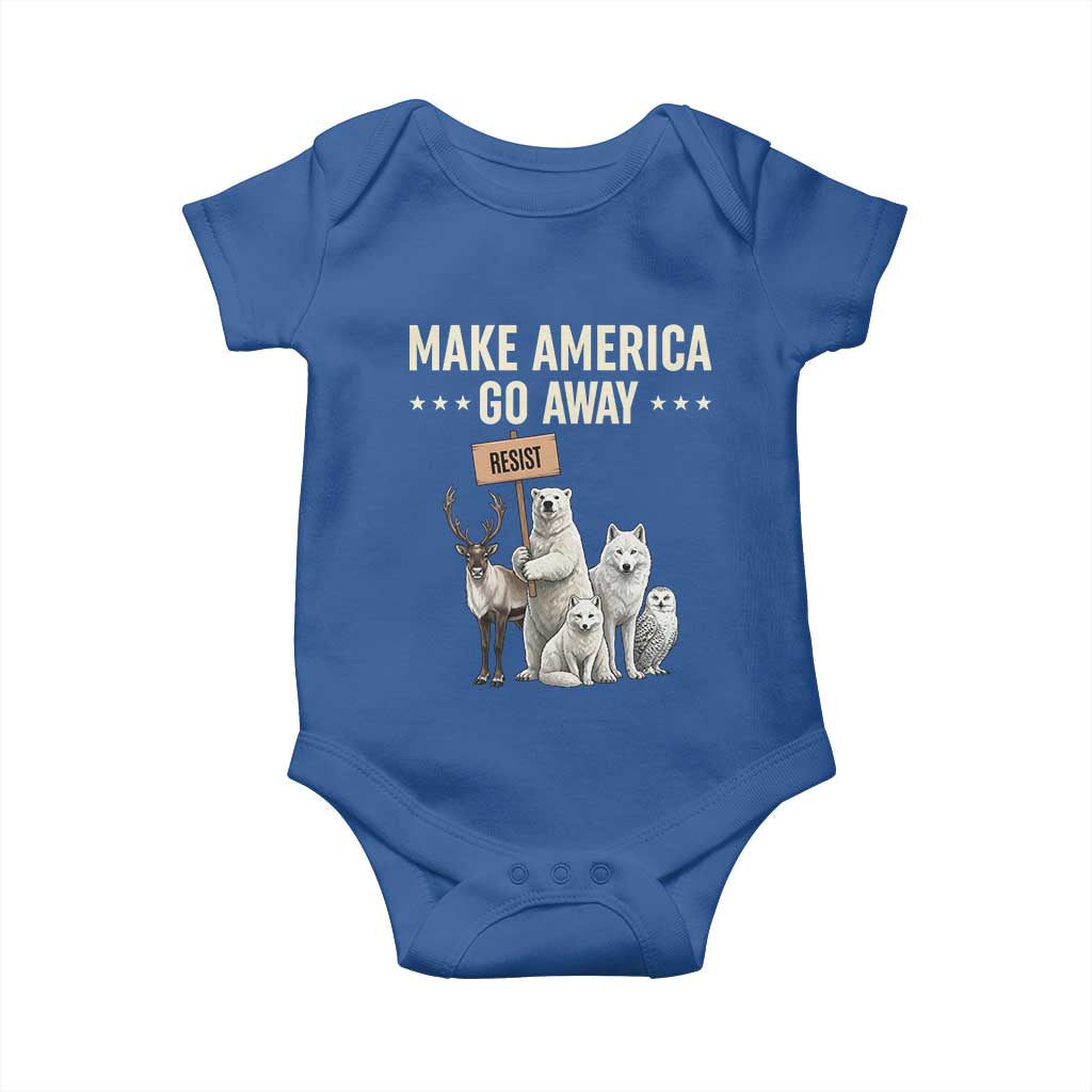 Make America Go Away Baby Onesie Greenland Support Gift