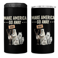 Make America Go Away 4 in 1 Can Cooler Tumbler Greenland Support Gift