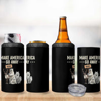 Make America Go Away 4 in 1 Can Cooler Tumbler Greenland Support Gift