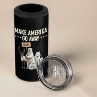 Make America Go Away 4 in 1 Can Cooler Tumbler Greenland Support Gift