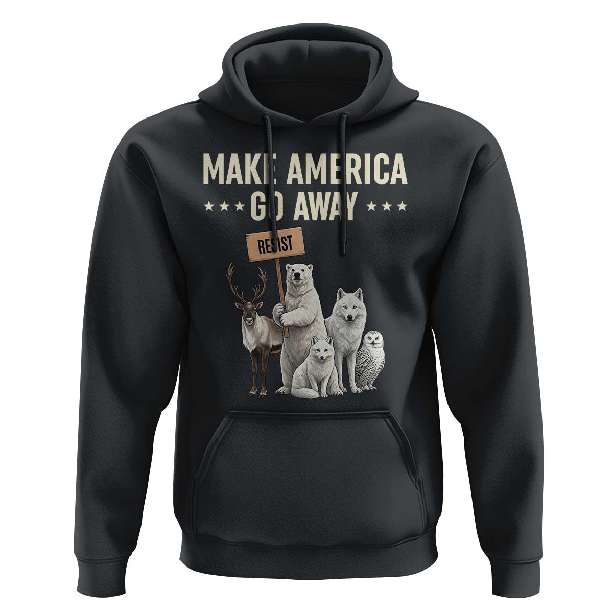 Make America Go Away Hoodie Greenland Support Gift