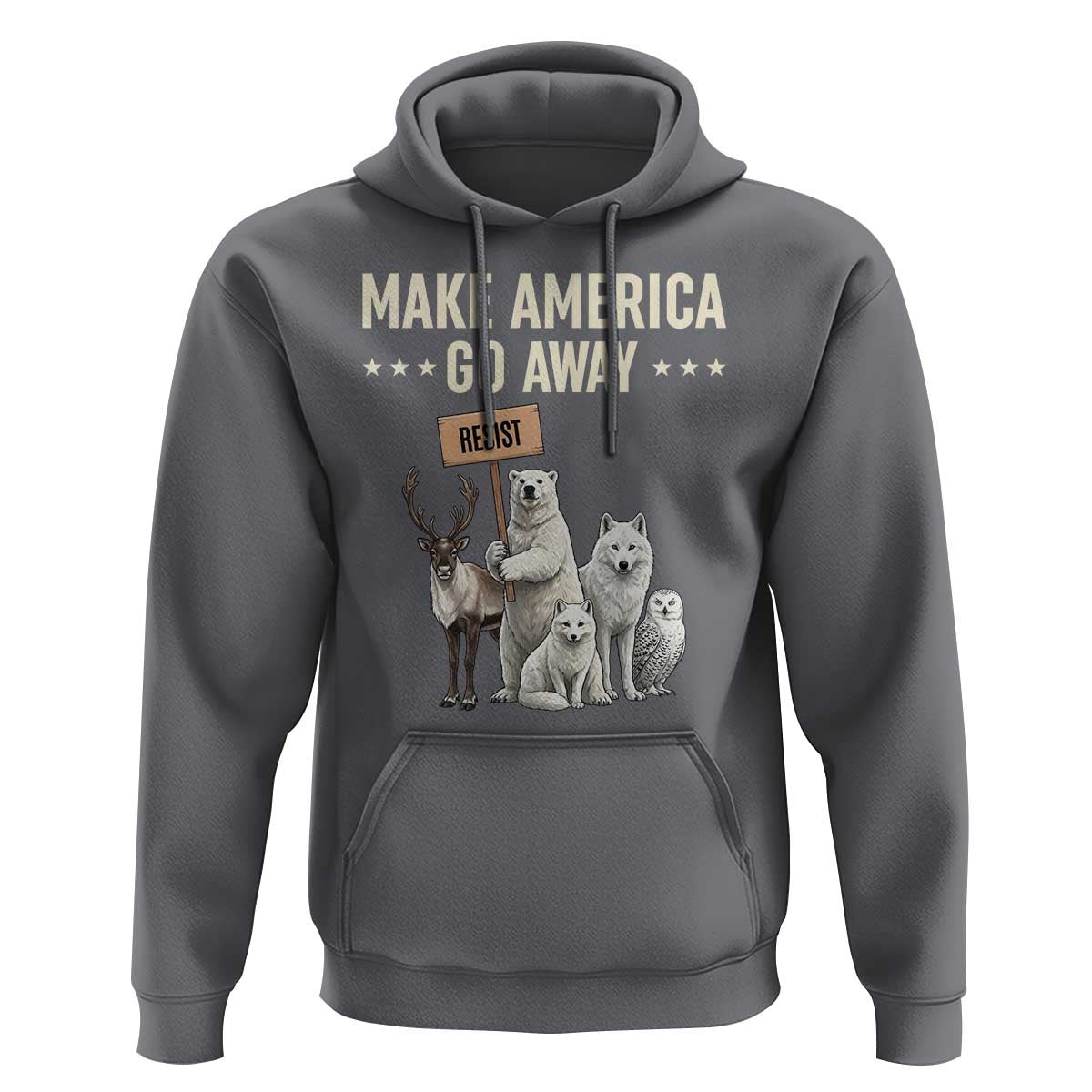 Make America Go Away Hoodie Greenland Support Gift